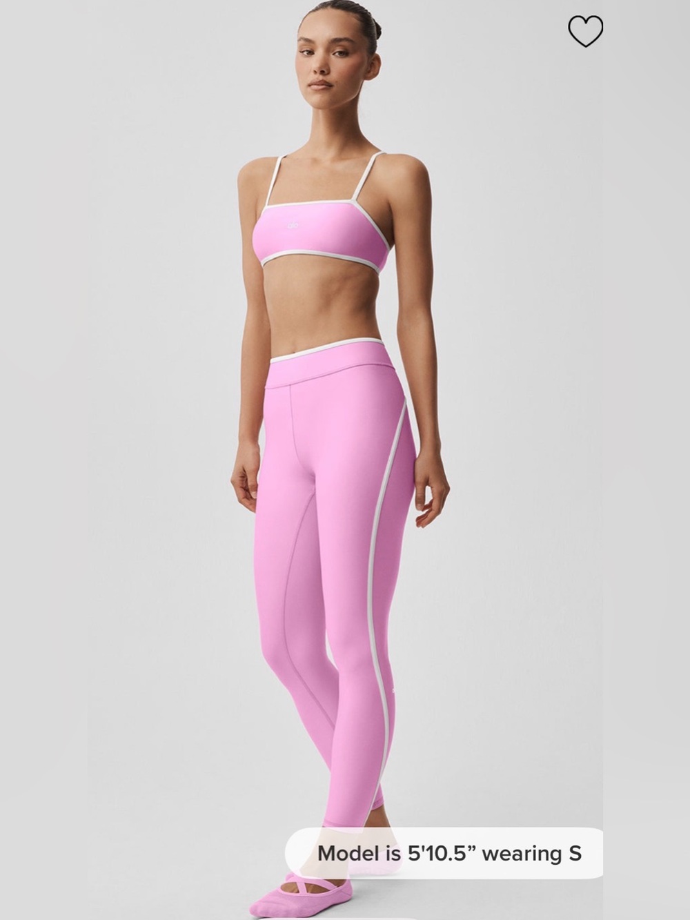 Alo Airlift Charger Leggings + Bra Set • Candy pink